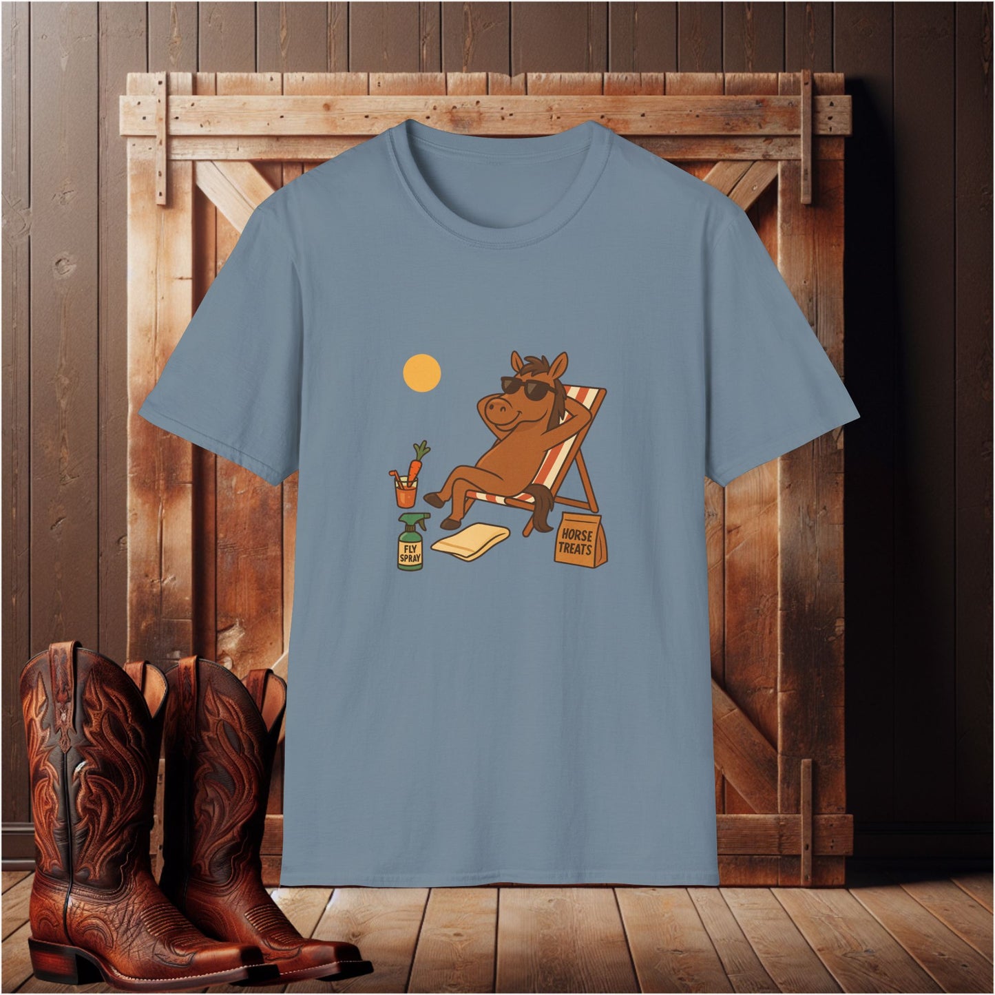 Sun Bathing Horse T-Shirt