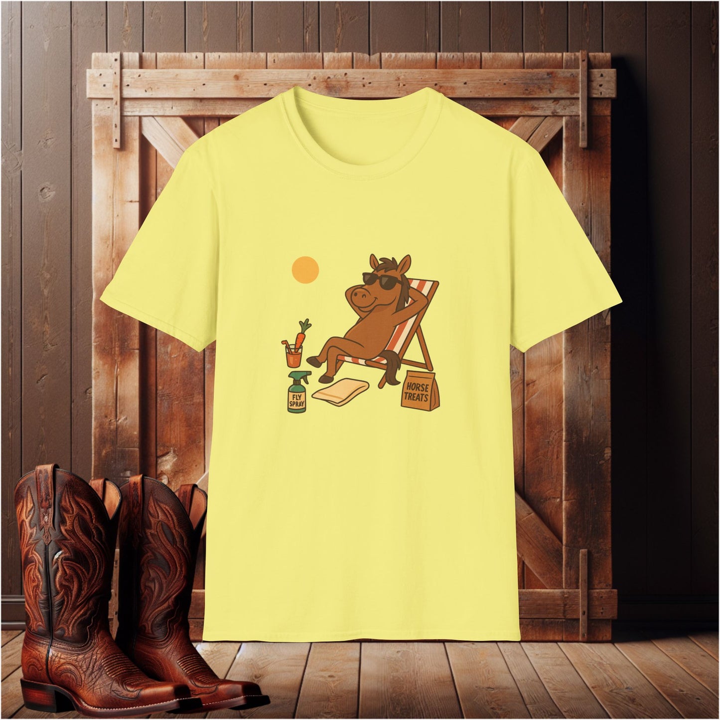 Sun Bathing Horse T-Shirt