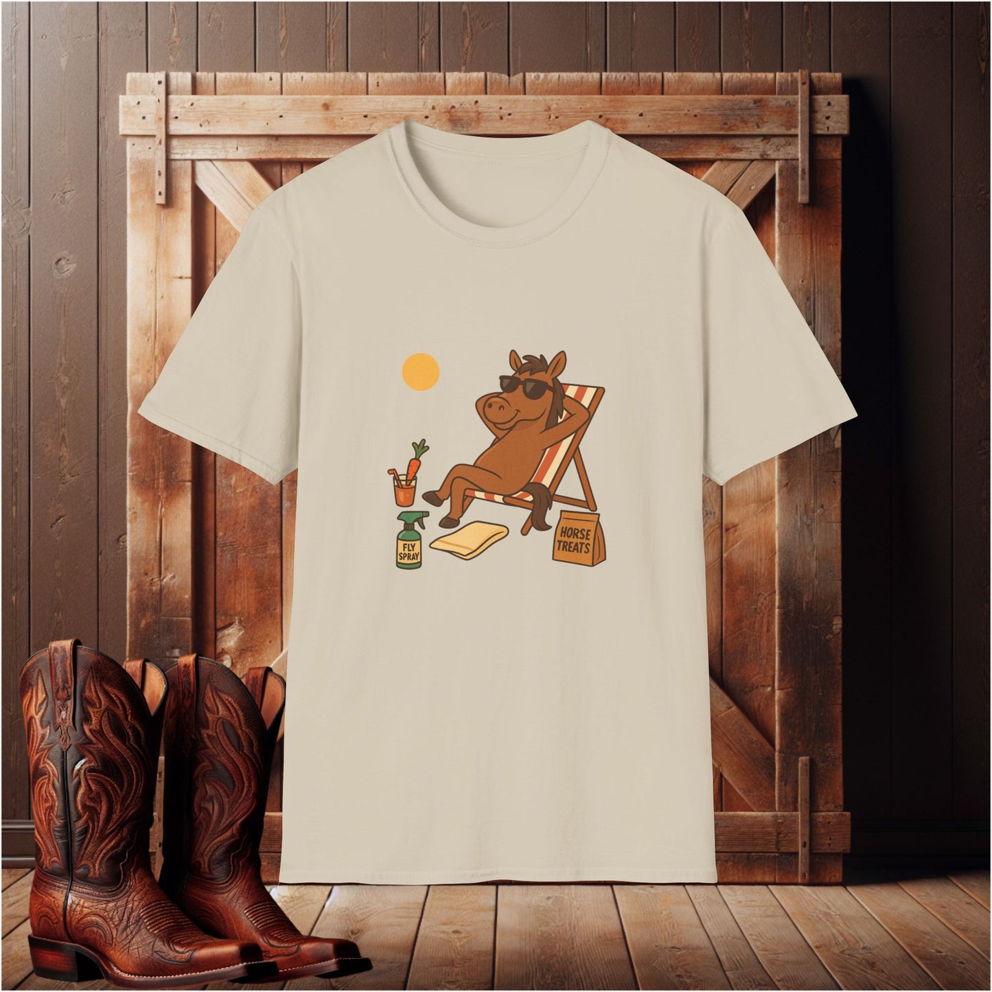 Sun Bathing Horse T-Shirt