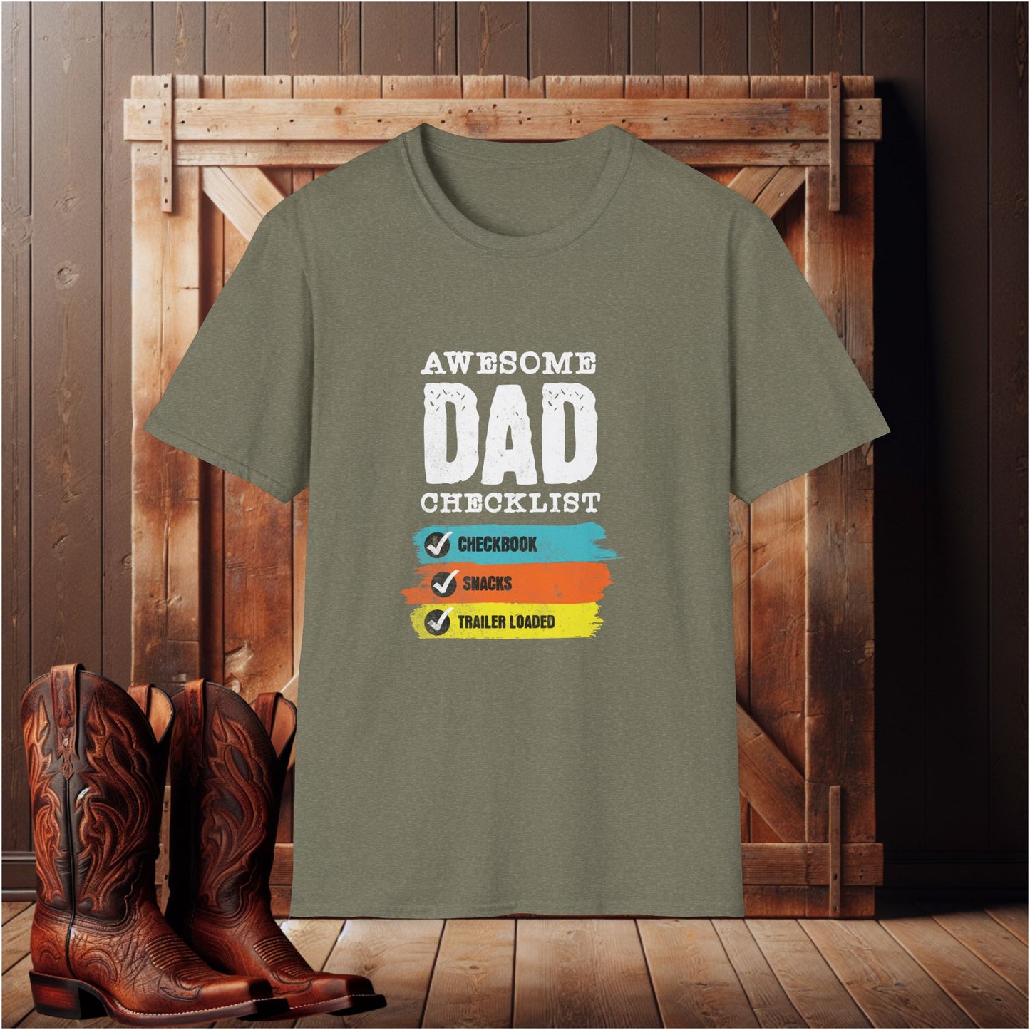 Awesome Dad Checklist T-Shirt