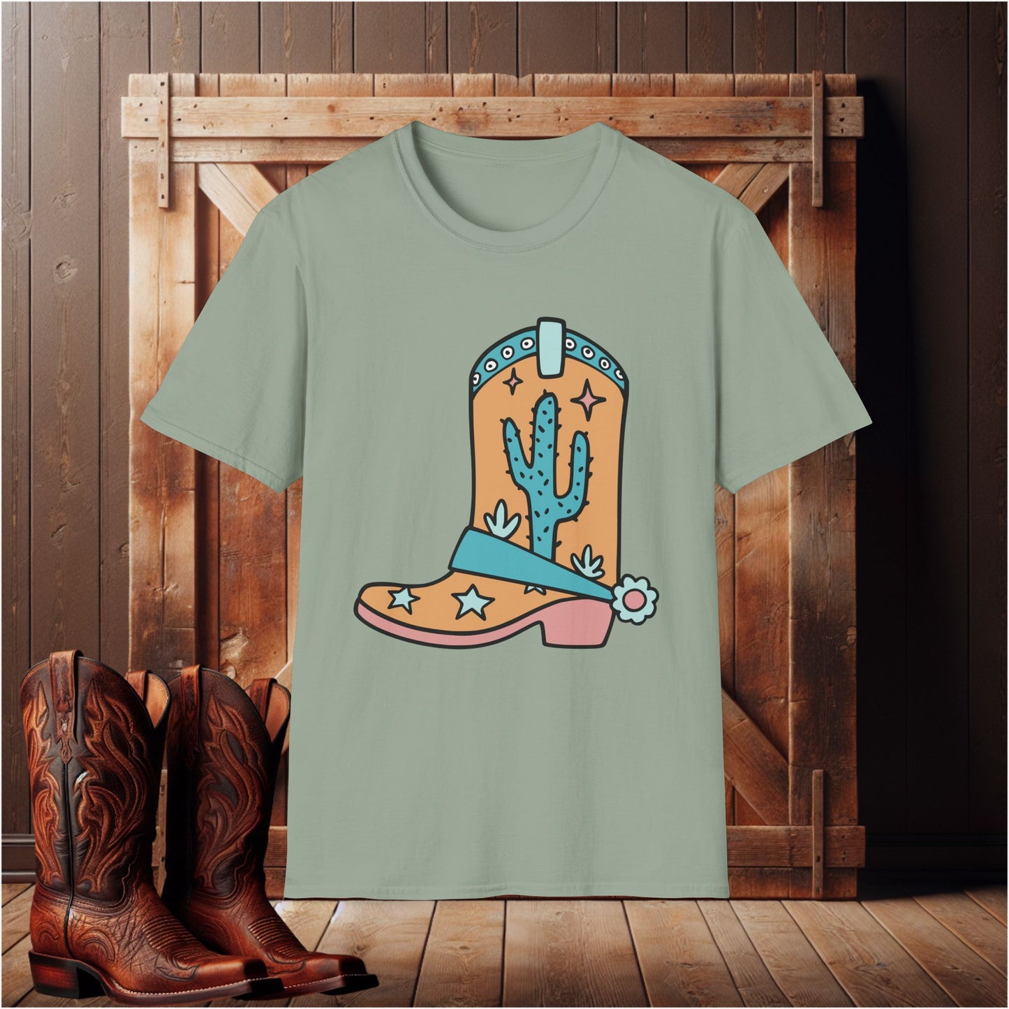 Rustic Cowboy Boot T-Shirt