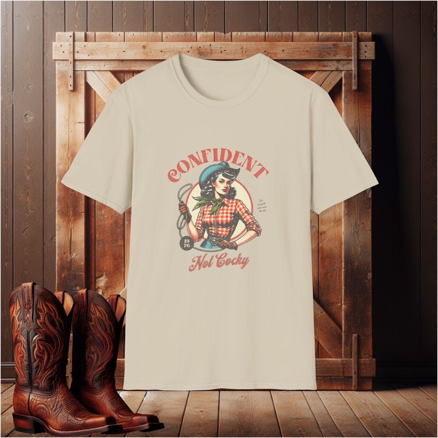 Confident Hot Caddy Unisex Softstyle T-Shirt, Inspirational Tee, Vintage Graphic Shirt, Gift for Her, Casual Everyday Wear