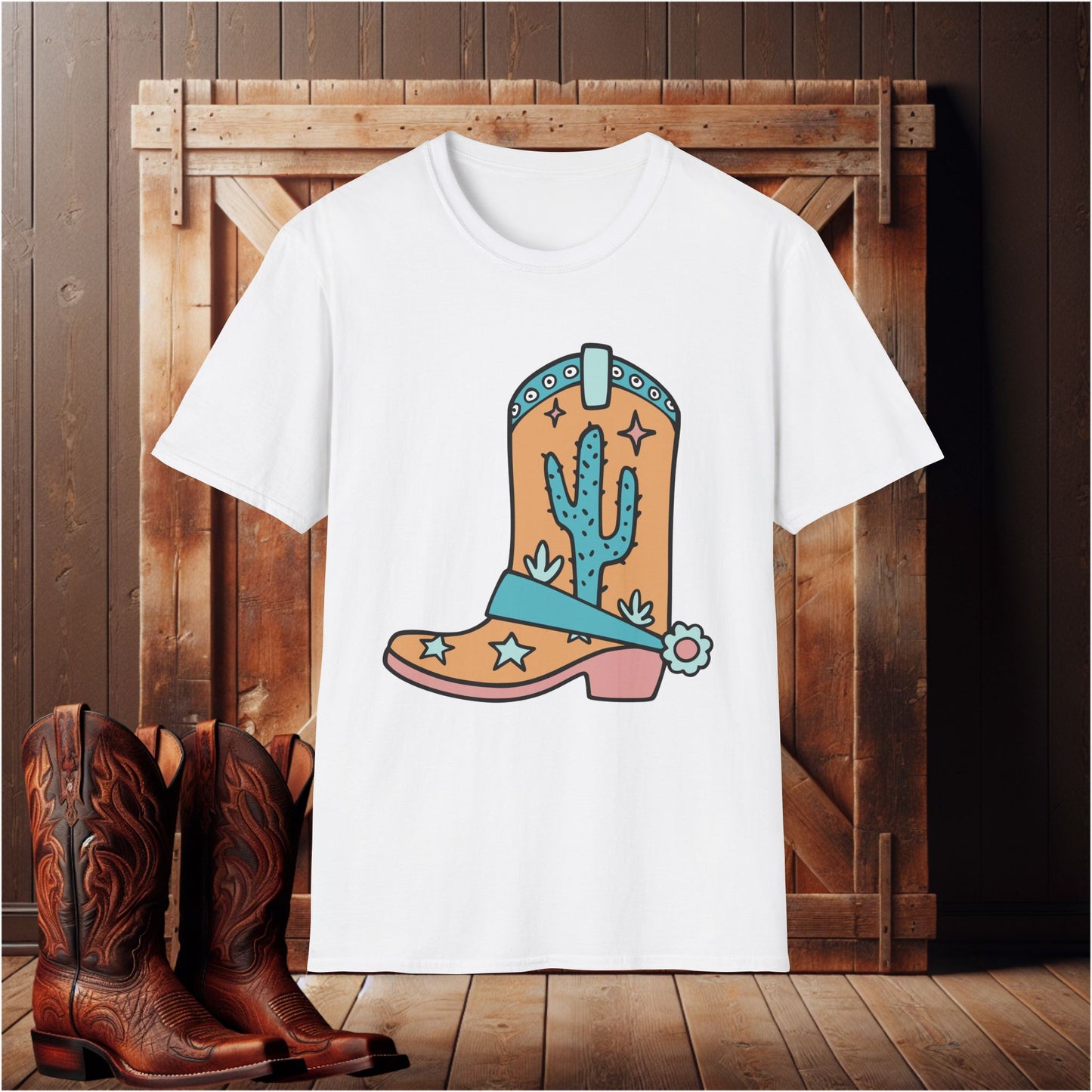 Rustic Cowboy Boot T-Shirt