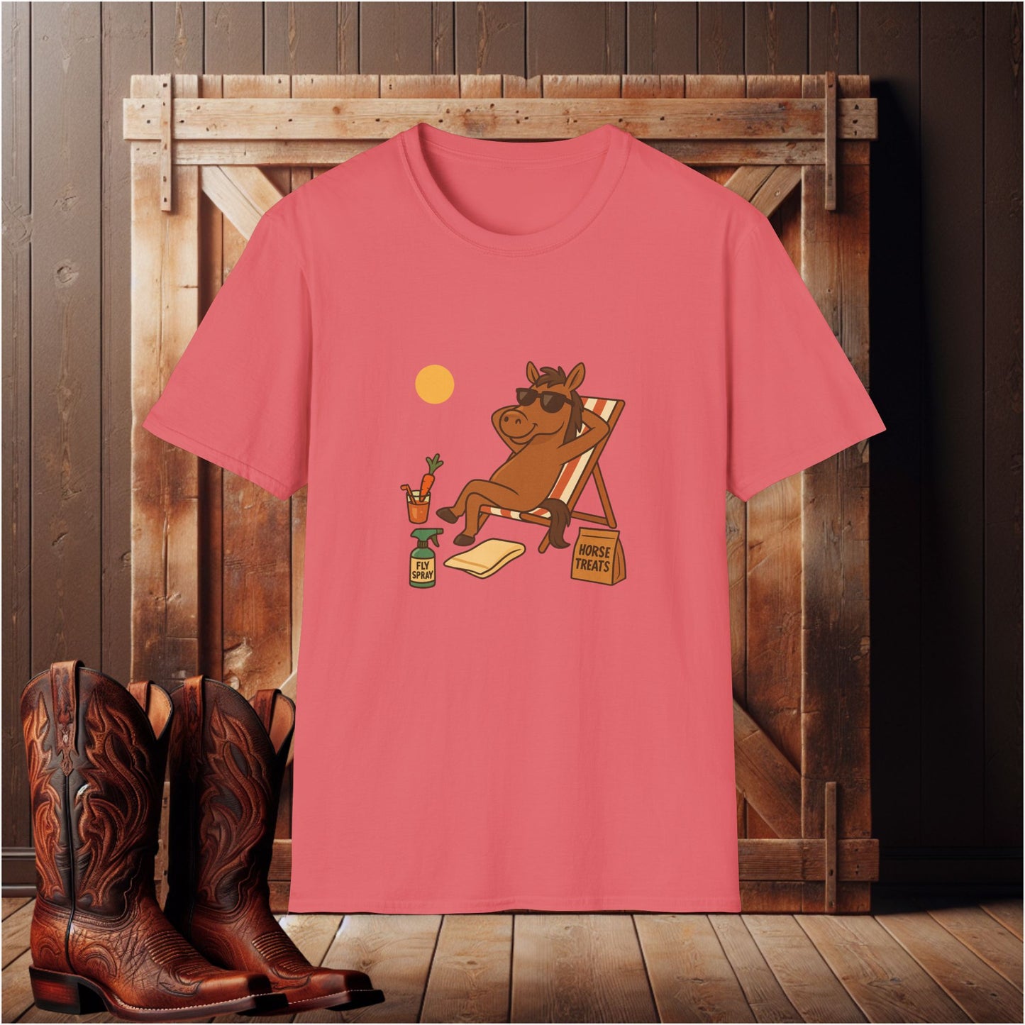 Sun Bathing Horse T-Shirt