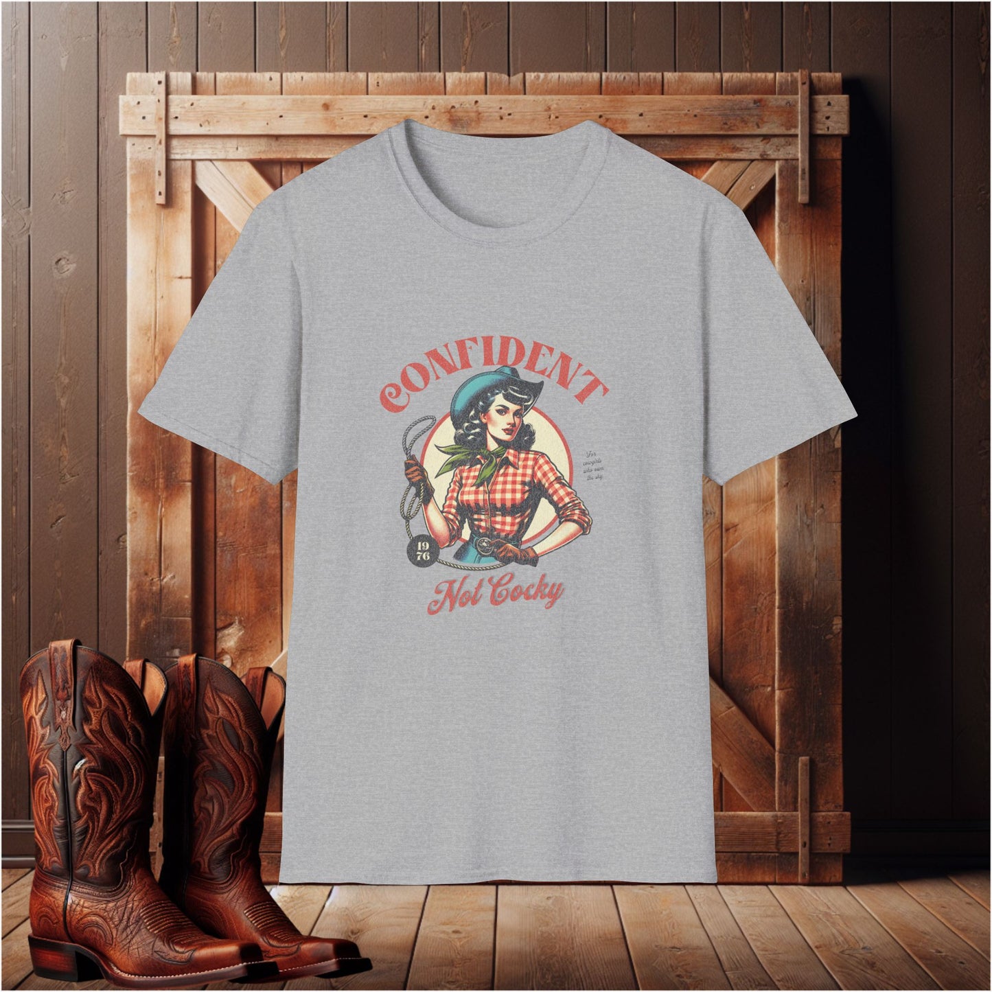 Confident Hot Caddy Unisex Softstyle T-Shirt, Inspirational Tee, Vintage Graphic Shirt, Gift for Her, Casual Everyday Wear