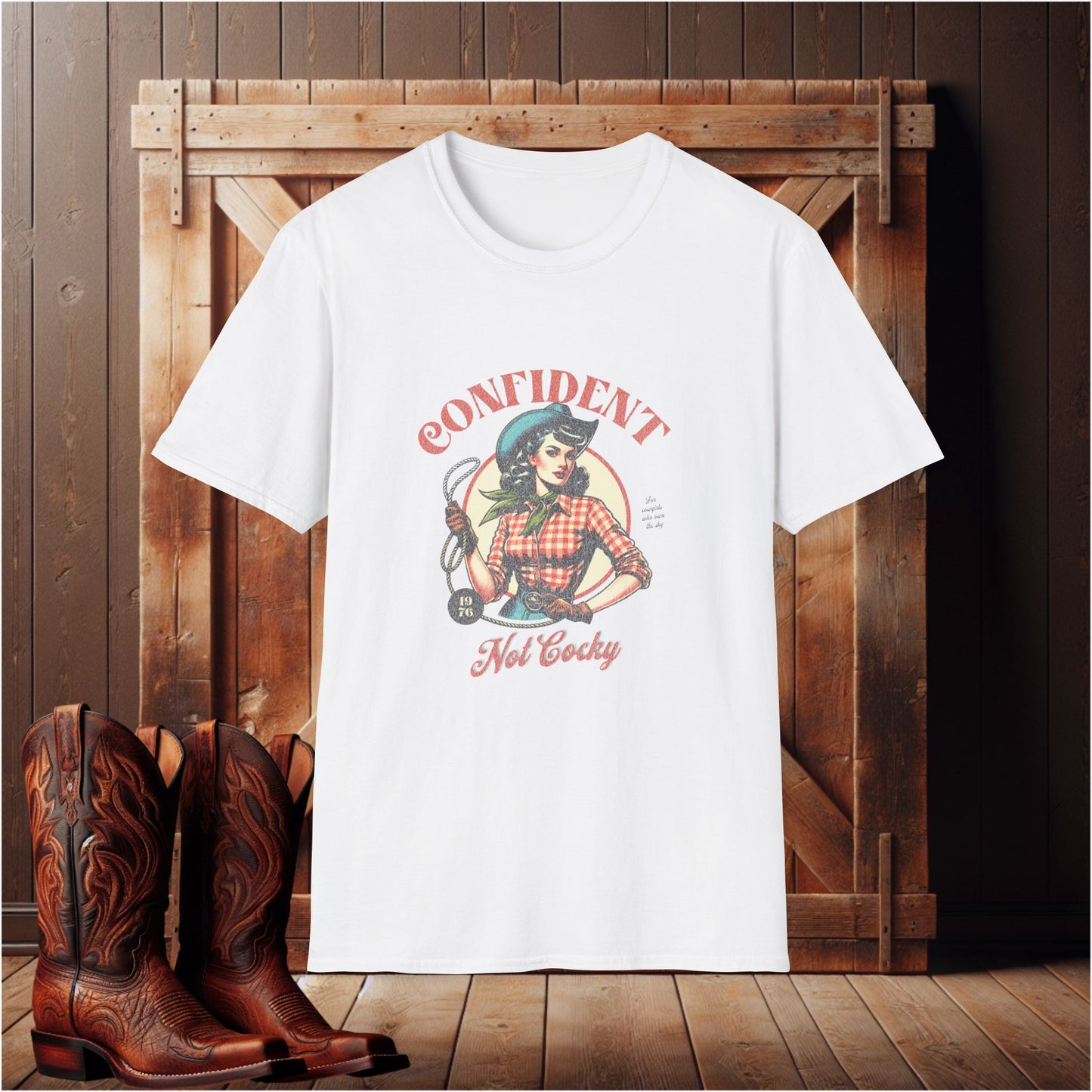 Confident Hot Caddy Unisex Softstyle T-Shirt, Inspirational Tee, Vintage Graphic Shirt, Gift for Her, Casual Everyday Wear