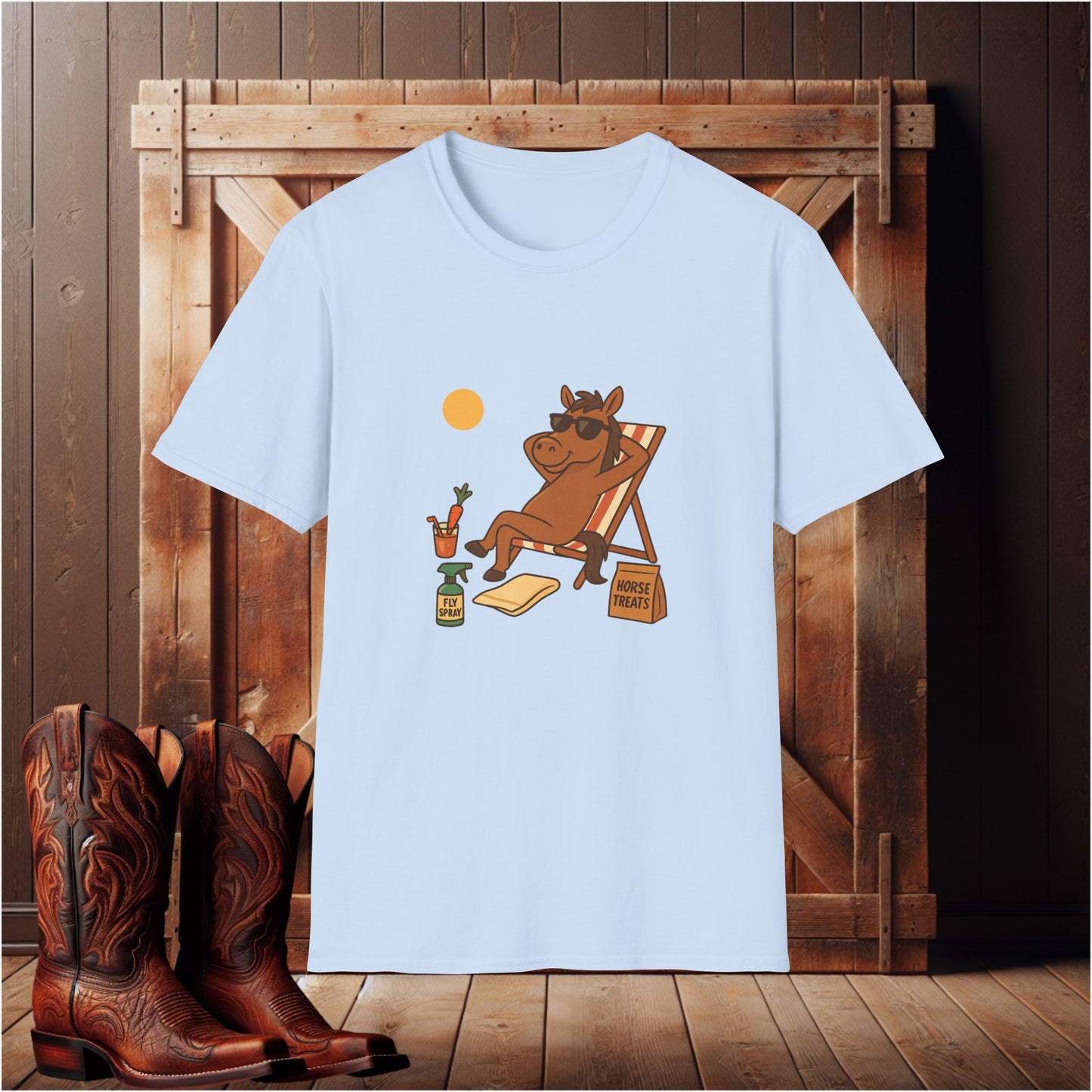 Sun Bathing Horse T-Shirt
