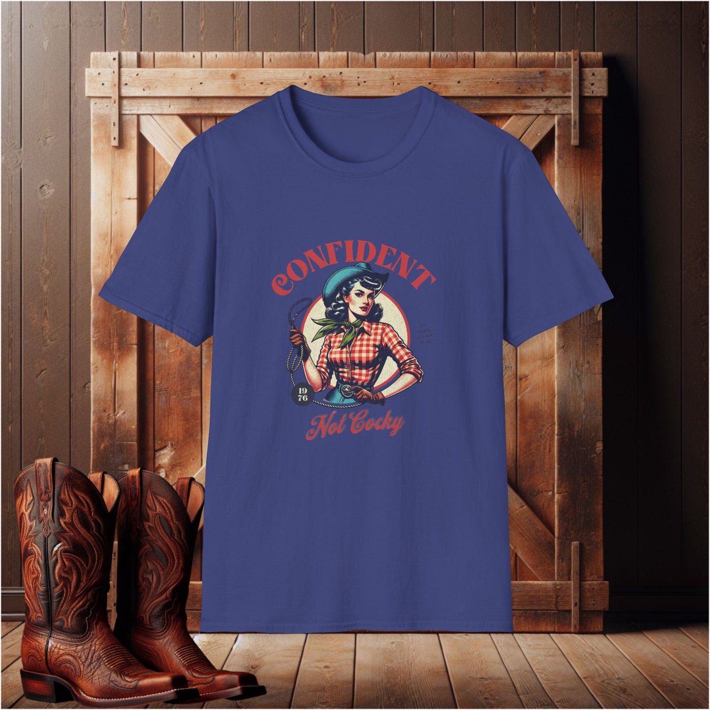 Confident Hot Caddy Unisex Softstyle T-Shirt, Inspirational Tee, Vintage Graphic Shirt, Gift for Her, Casual Everyday Wear
