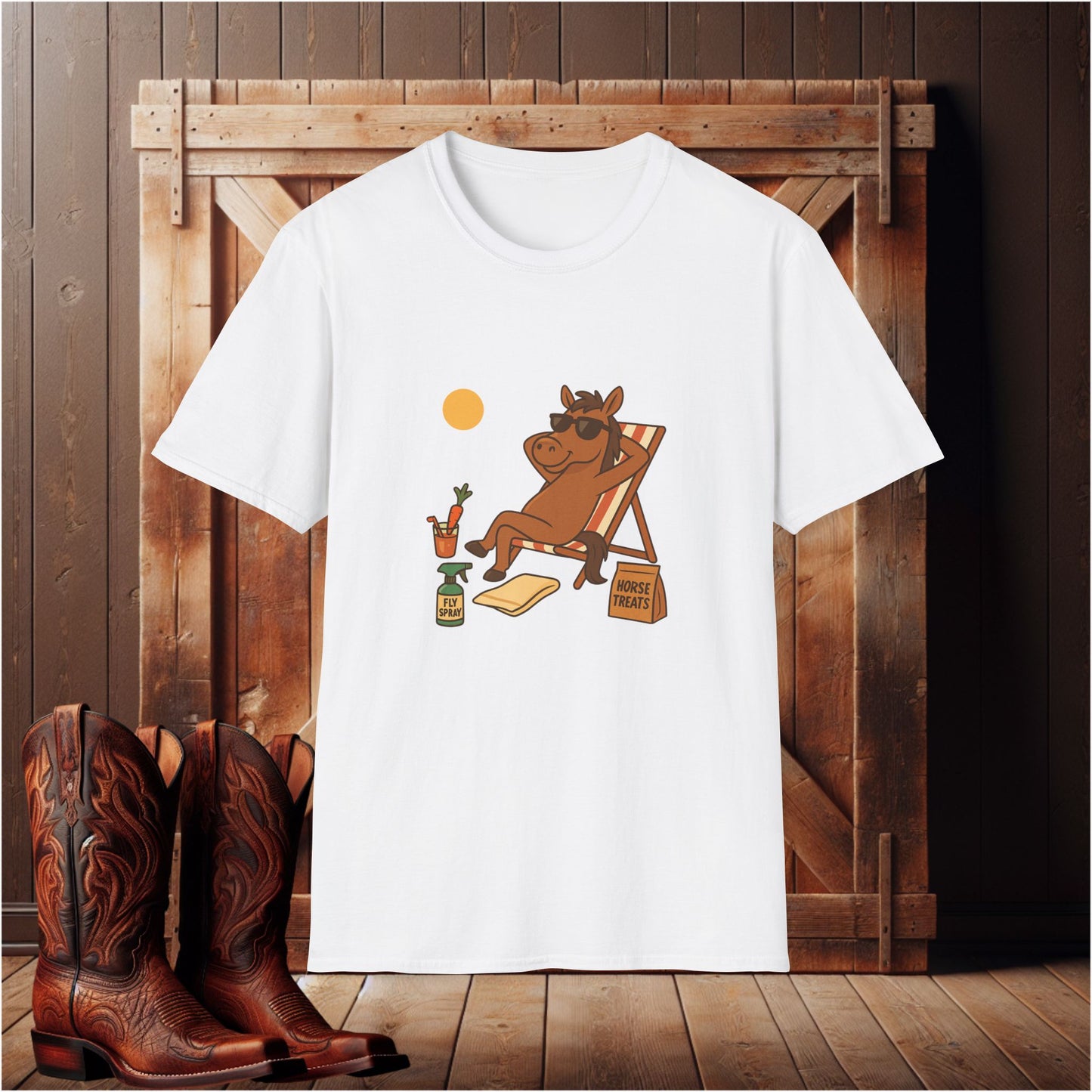 Sun Bathing Horse T-Shirt