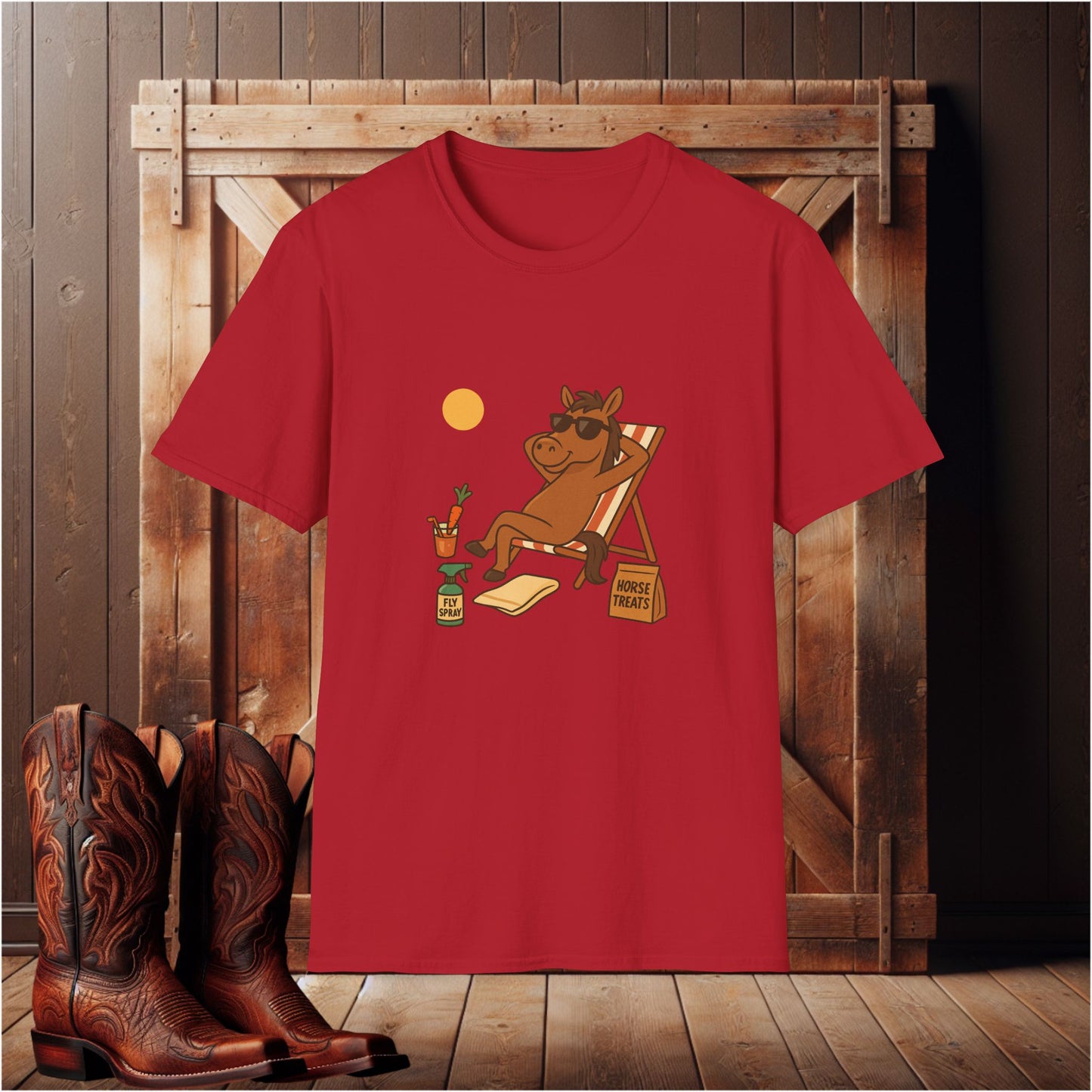 Sun Bathing Horse T-Shirt