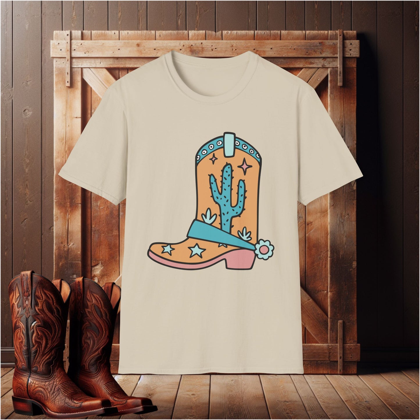 Rustic Cowboy Boot T-Shirt