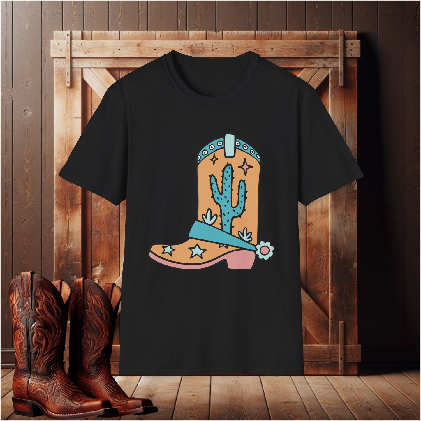 Rustic Cowboy Boot T-Shirt