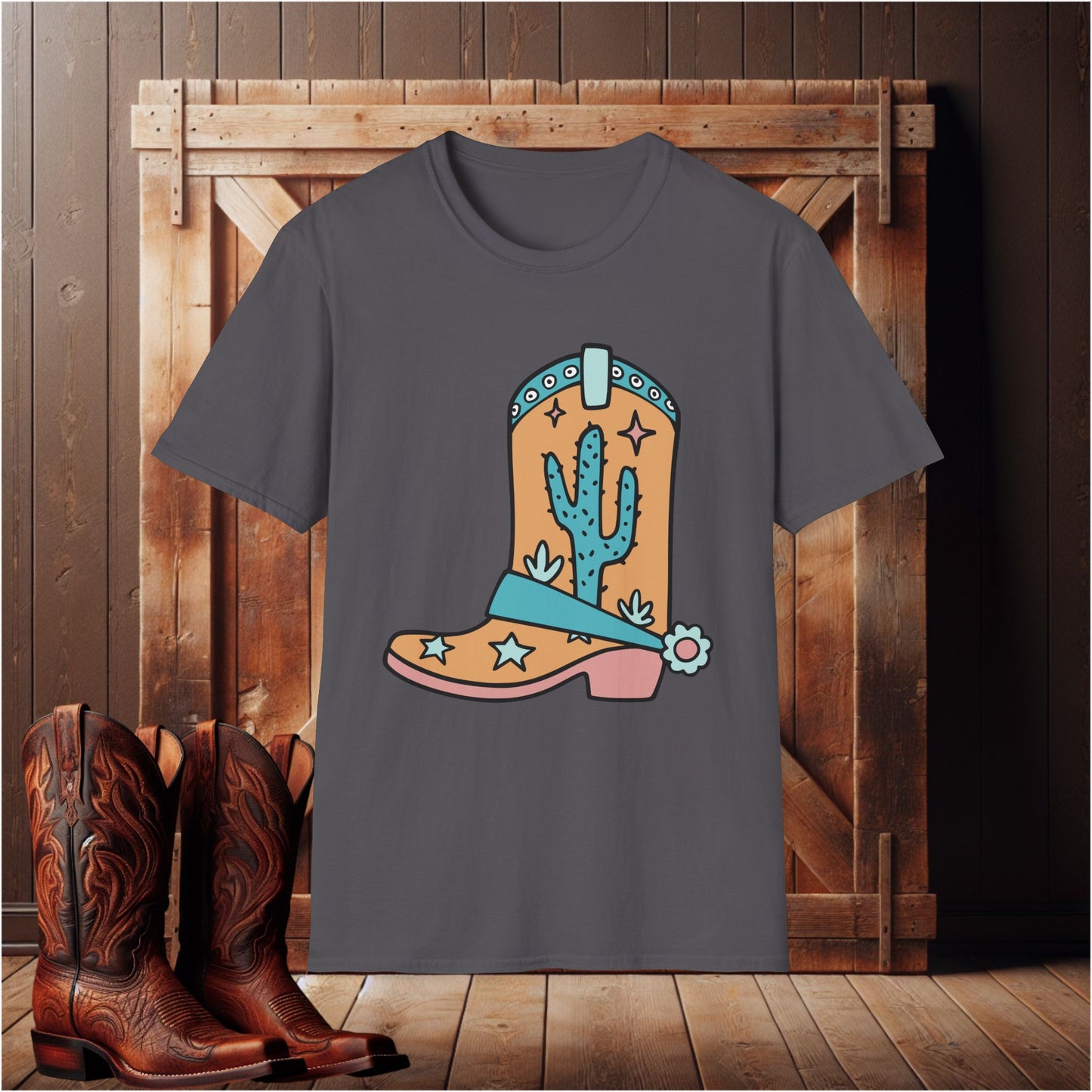 Rustic Cowboy Boot T-Shirt
