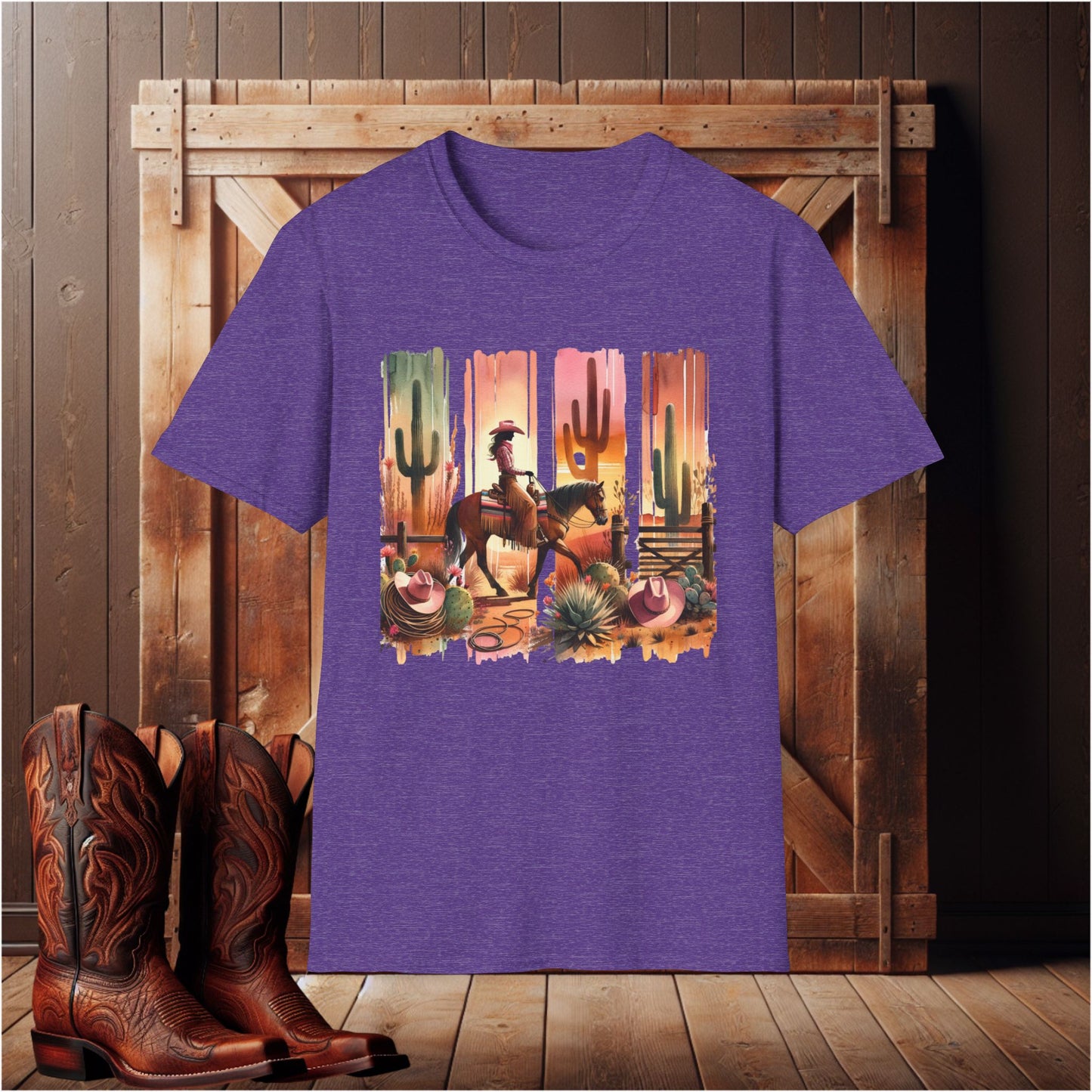 Western Cowgirl Graphic T-Shirt
