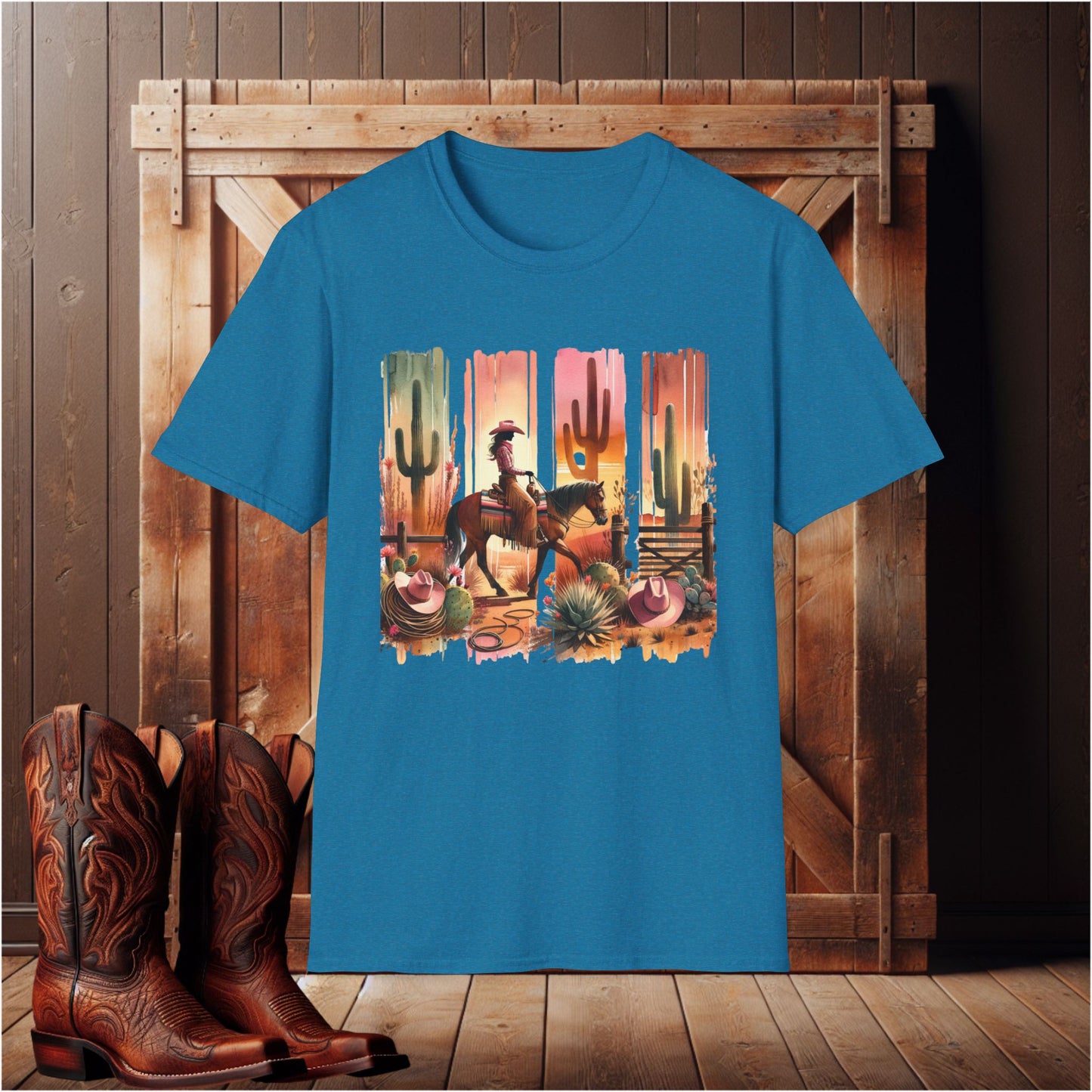 Western Cowgirl Graphic T-Shirt