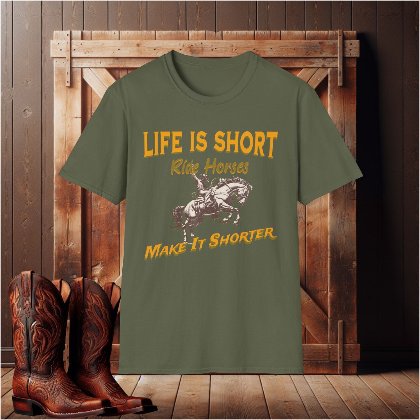 Life is Short Ride Horses  T-Shirt