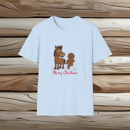 Christmas Horse and Gingerbread T-Shirt
