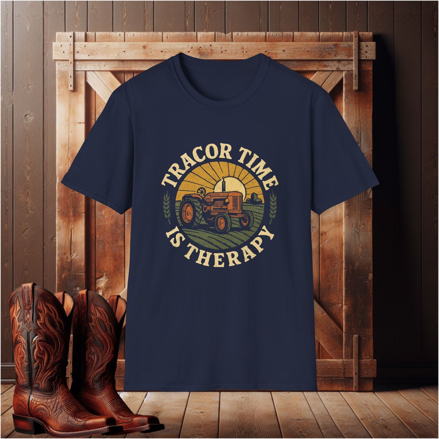 Tractor Time Is Therapy T-Shirt