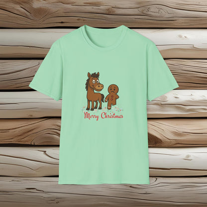 Christmas Horse and Gingerbread T-Shirt