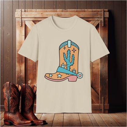 Rustic Cowboy Boot T-Shirt