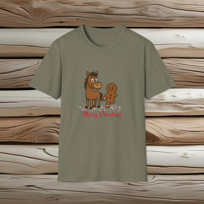 Christmas Horse and Gingerbread T-Shirt